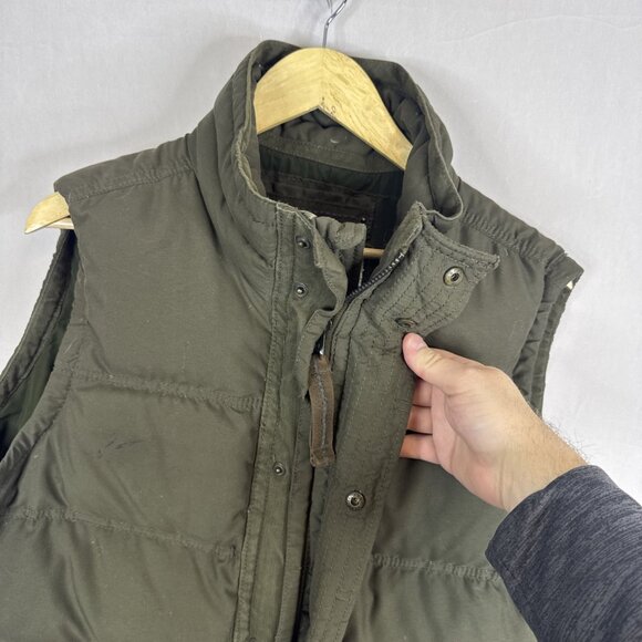 Abercrombie & Fitch Summit Rock Vest Men’s L Down Puffer Vest Olive Green - Picture 4 of 7
